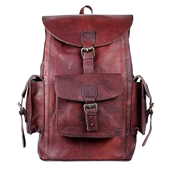 レザーリュック レトロ ヴィンテージ 古着 Amazon.co.jp: Polare ビンテージ フルグレインレザー リュック